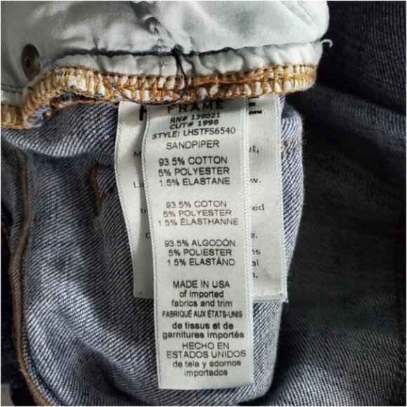 Frame Le High Straight Center Seam Ankle Jeans in Sandpiper - Picture 8 of 9